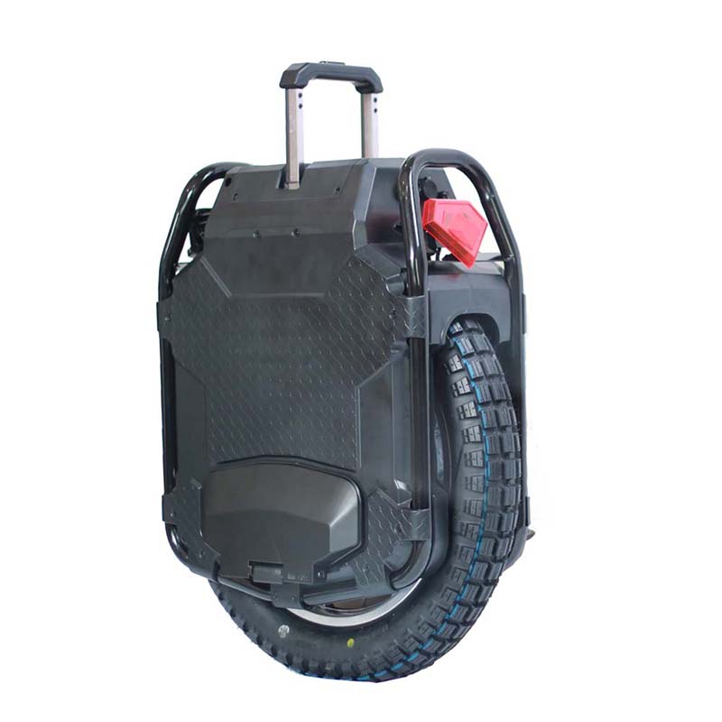 Veteran Sherman electric unicycle Rear side view pedals up